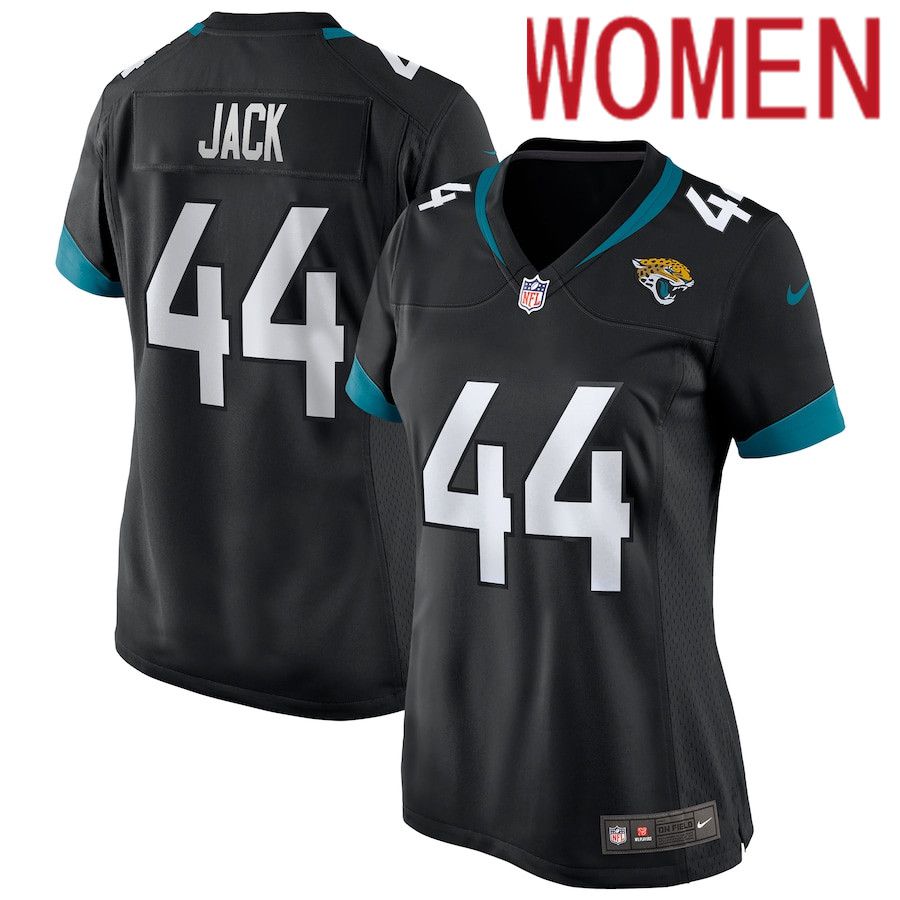 Women Jacksonville Jaguars #44 Myles Jack Black Nike Game NFL Jersey